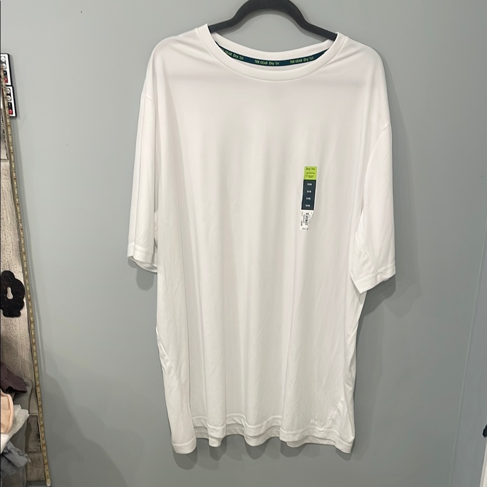 Tek Gear Dry Tek 3 XB Men's White performance wear T-Shirt